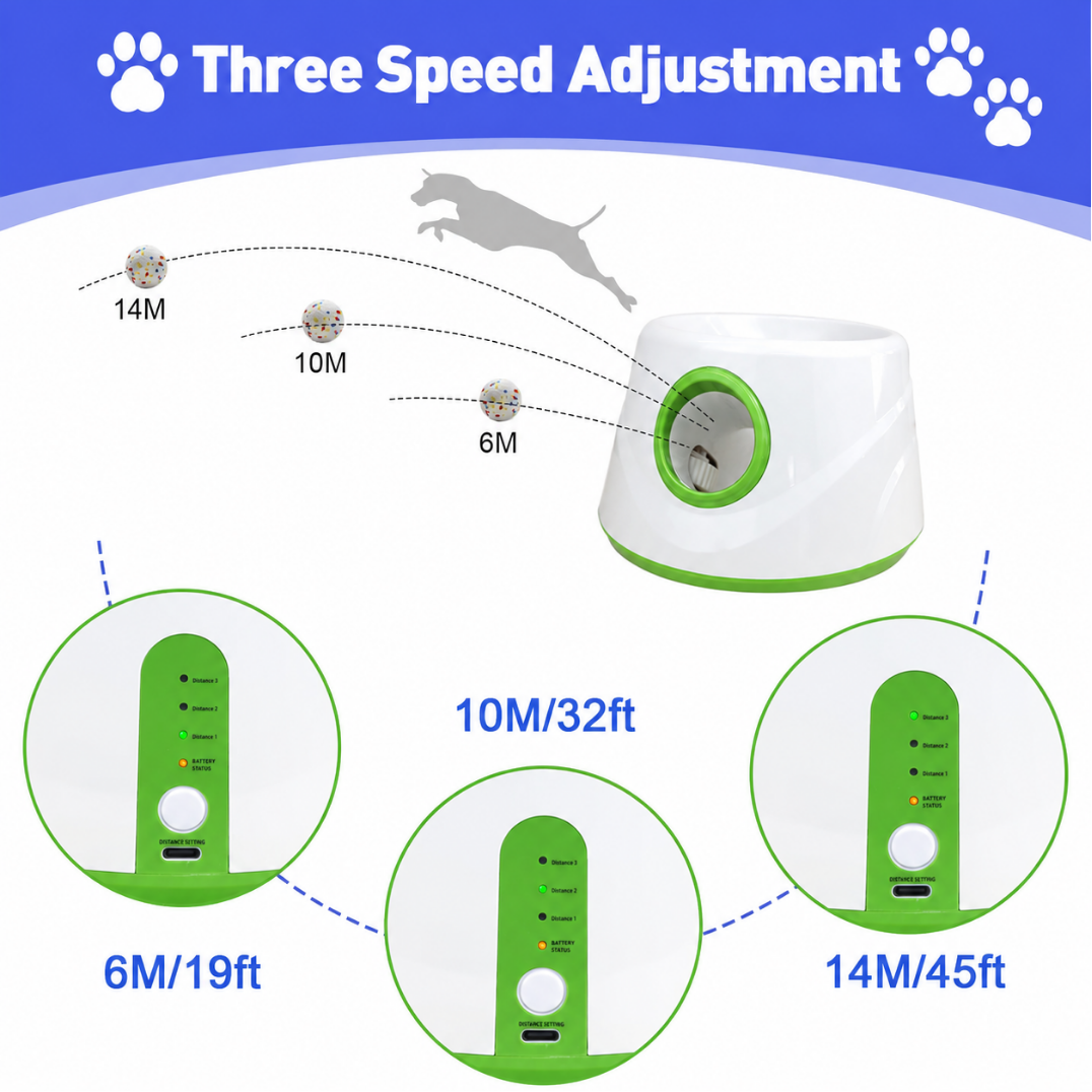 Lanzador Automático de Pelotas para Perros