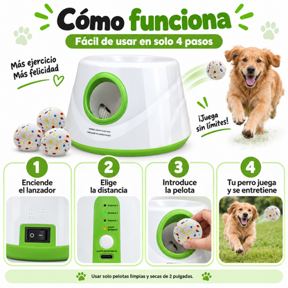 Lanzador Automático de Pelotas para Perros