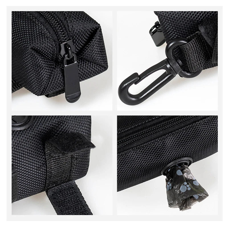 Pet Dog Poop Bag Holder Leash Attachment Adjustable Mini Travel Garbage Bag Dogs Waste Poop Bags Dispenser Pet Cleaning Tools