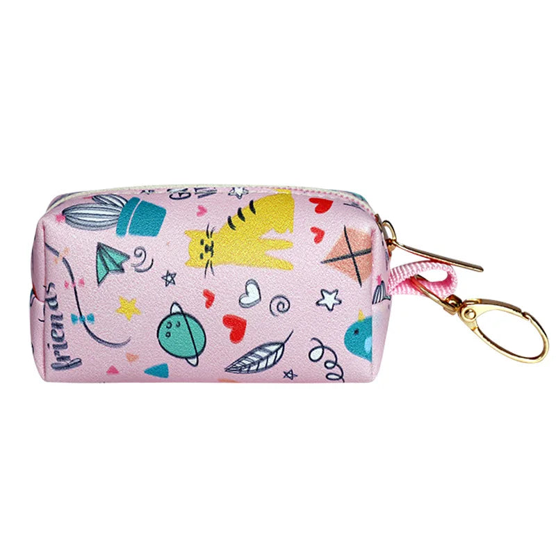 Pet Dog Poop Bag Holder Leash Attachment Adjustable Mini Travel Garbage Bag Dogs Waste Poop Bags Dispenser Pet Cleaning Tools