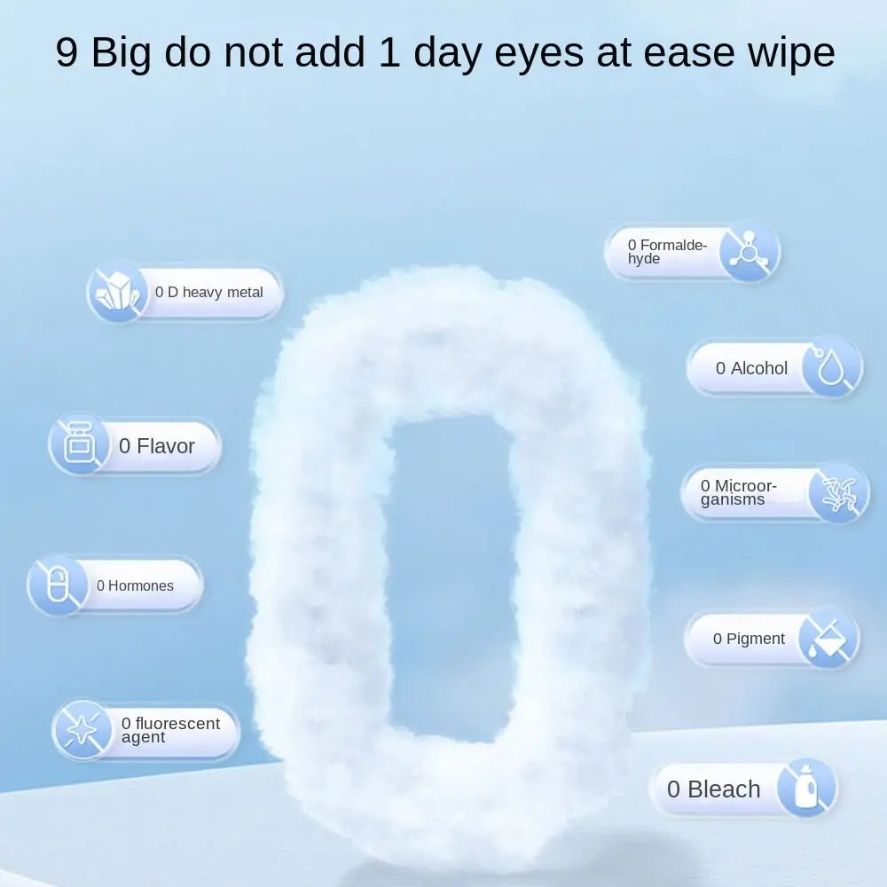 80Pcs/Pack Pet Wipes Pet Eye and Ear Wipes for Wiping Pets Dog Cat Pure Water Wet Pet No-Rinse Tear Stain Removal Cleaning
