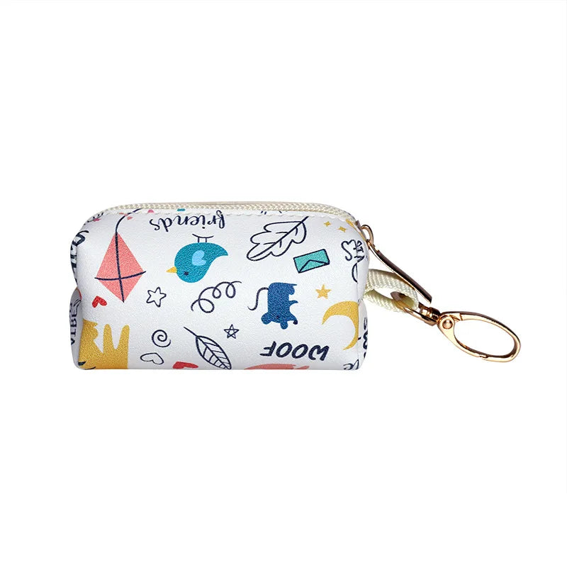 Pet Dog Poop Bag Holder Leash Attachment Adjustable Mini Travel Garbage Bag Dogs Waste Poop Bags Dispenser Pet Cleaning Tools